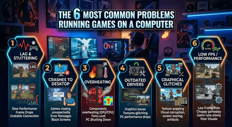 أكثر 6 مشاكل شيوعًا في تشغيل الألعاب على الكمبيوتر (وحلولها السريعة) 1 6 problems in games playing traid soft