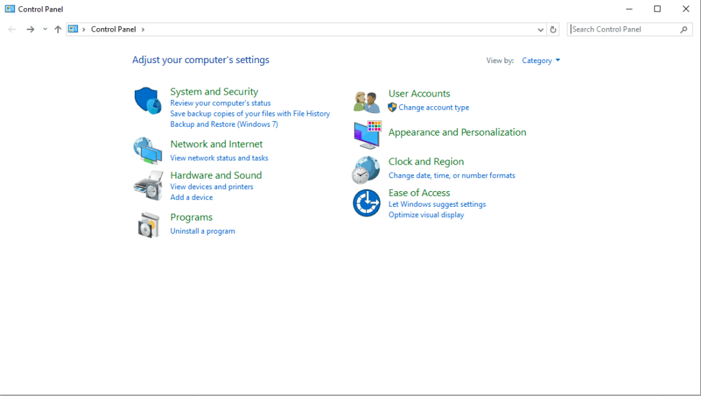 control panel traid soft