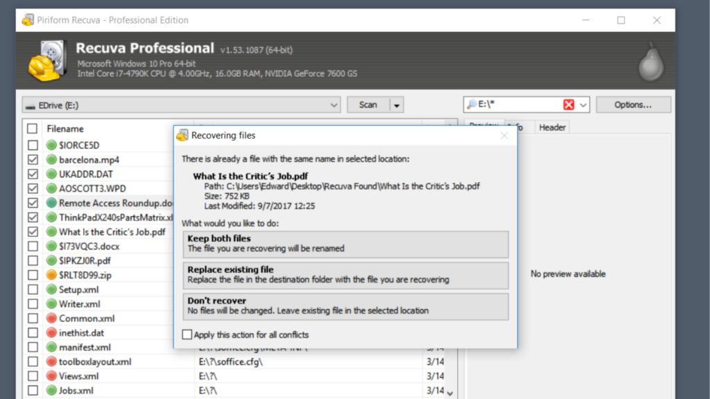 recuva usb files recovery